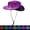Black, variant on Fiber Optic LED Cowboy Hat , 7 Color Glow Light Up Fisherman Cap with Chin Strap, USB Rechargeable Party Hat for Men Women EDM Music Festival，Outdoor Activity,Fishing