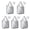 Pioneer Flower Floral, variant on 5 Pack Foldable Shopping Bag,Pioneer Flower Floral Print Pattern Reusable Grocery Bags with Pockets,Large Reusable Tote Bags with Handles Waterproof & Lightweight