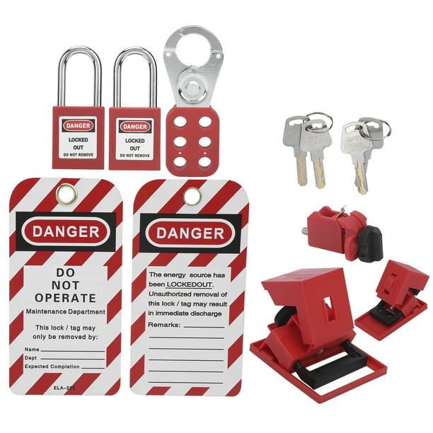 Circuit Breaker Lock,Safety Lockout Tagout Kit Clamp On Circuit Breaker ...