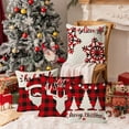 thumbnail image 7 of Moocorvic Christmas Linen Plaid Throw Pillow Covers 18x18, for Couch Sofa Home Farmhouse Decoration, 7 of 7