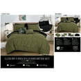 thumbnail image 7 of HIG 9 Pieces Dark Green Comforter Set, King Bed in a Bag with Sheet Set, 7 of 7