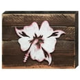 thumbnail image 1 of Designocracy 98421-08 Hibiscus Flower Art on Board Wall Decor, 1 of 1