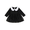 thumbnail image 1 of SUNSIOM Barboteuse-Robe d'Halloween pour Bébé Fille, Col Rond, Manches Longues, Ourlet en Maille Patchwork, Combinaison, Vêtements d'Automne, 1 of 8