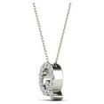 thumbnail image 2 of aaXia 14K White Gold Diamond 1/8ct. TDW Initial “Q” Pendant Necklace, 2 of 5