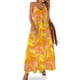 thumbnail image 1 of Feeling Groovy - Vestido sin mangas abstracto moderno de los años 60 en naranja, rosa y amarillo, vestidos de fiesta, vestidos de boda para mujer, 1 of 7