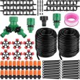 thumbnail image 1 of Drip Irrigation Kit, 100ft/30m Garden Watering Automatic System - Micro Diy Irrigation Tubing Kits, Blank Distribution Hose Atomizing Nozzles Drippers, 1 of 5
