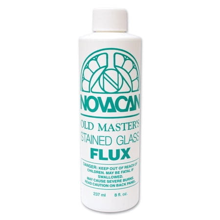 Rainbow Art Glass Novacan Old Masters 8oz White Flux-Stained Glass