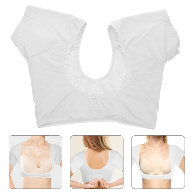 VERDANVERSE Underarm Sweat Vest White Comfortable Breathable Fabric Quick Sweat Absorption