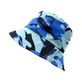 thumbnail image 5 of Empire Cove Camouflage Print Reversible Bucket Hat Fisherman Cap Blue Camo, 5 of 5