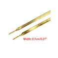 thumbnail image 3 of INSPIRE CHIC 2 Pairs Faux Leather Shoestrings Solid Color Flat Shoelaces with Metal Tippings Golden 80cm/31.5", 3 of 7