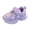 Purple, variant on Girls Athletic Shoes Girls Light Up Sneakers Breathable Stylish Floral Mesh Upper Light Up Shoes Pink,US 9