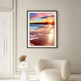 thumbnail image 2 of BYGFHLYW Diamond Art Kits for Adults, Sunset Beach Ocean 5D Full Round Drill DIY Diamond Painting, Coastal Landscape Home Wall Decor, 11.8x15.8 Inch, 2 of 7