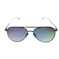 thumbnail image 2 of John Varvatos Mens Matte Black Silver Metal Aviator Sunglass V535, Gradient Lens, 2 of 8
