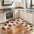 thumbnail image 3 of Kitchen Rugs Sets Of 2,Multicolor Christmas Floral Pattern Anti Fatigue Kitchen Mat Rugs Non Slip Washable,Decorative Kitchen Floor Mats for Kitchen,Sink,Laundry,17"X47", 3 of 5