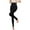 Black, variant on Letdown Women's Sheer Lined Tights 260g Thermal Footed Pantyhose Winter Warm Semi-Transparent Stretch Leggings (Khaki,One Size)