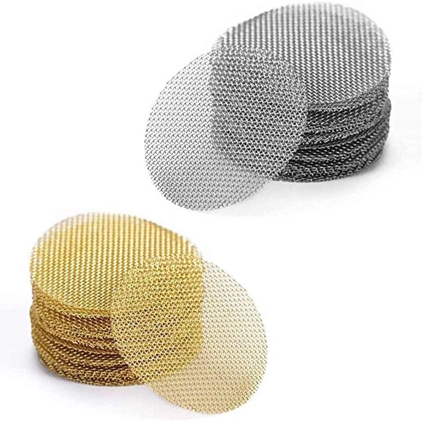100 piezas de pantallas de tubería, filtros de tubería de 3/4 pulgadas, pantallas de tubería de acero inoxidable premium (color aleatorio)