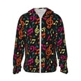 thumbnail image 1 of Lsque Music Notes Pattern UPF 50+ Lightweight Sun Protection Men's Women's Long Sleeve Shirt, Hoodie Performance -Medium, 1 of 7