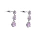 thumbnail image 4 of Aretes Largos De Zirconia Con Corte De Gota Arette Accesorios Temporada, 4 of 4