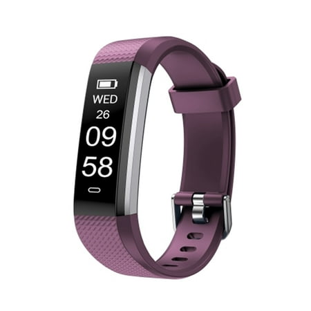 LetsCom - Health and Fitness Tracker/ Smart Watch, Bluetooth 5.0, Purple