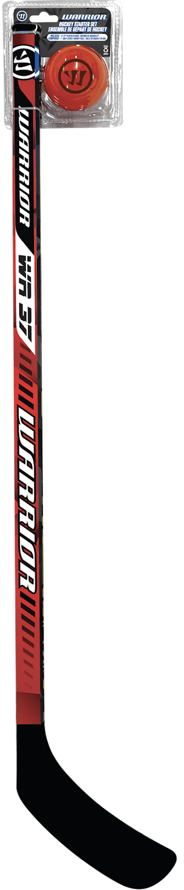 Warrior Street Hockey Starter Set - 2 37" Sticks and 1 Orange Street Hockey Ball