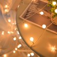 thumbnail image 1 of Luces LED de bola blanca pequeña, luces de cadena, luces de ocho funciones, decoraciones de cadena, luces navideñas, luces colgantes de cadena, 1 of 5