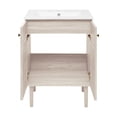 thumbnail image 6 of Bron 24" Freestanding Bathroom Vanity in White Oak with 3-Hole Widespread Sink Top, 6 of 7