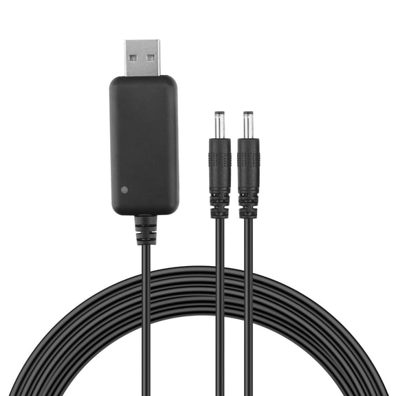 USB Charging Cable USB-DC Dual Port for Heated Gloves