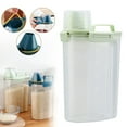 thumbnail image 2 of Airtight Rice Storage Container with Dispenser, 3L Cereal and Grain Dispenser with Measuring Cup and Pour Spout, Kitchen Pantry Organizer Light Green, 2 of 9
