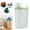 Green, variant on CSSJKYJ 3L Rice Storage Container, Airtight Cereal Flour Dispenser with Pouring Spout & Measuring Cup, Kitchen Plastic Clear Dry Food Storage Bin for Grain Oatmeal Snacks Pet Dog Food,Blue
