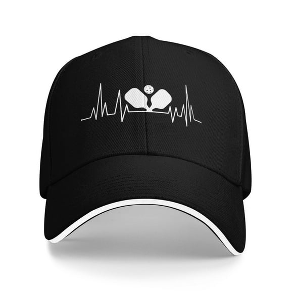 I Love Pickleball Unisex Adult Baseball Caps Adjustable Casquette Dad Hat Sandwich Cap Outdoors Headwear