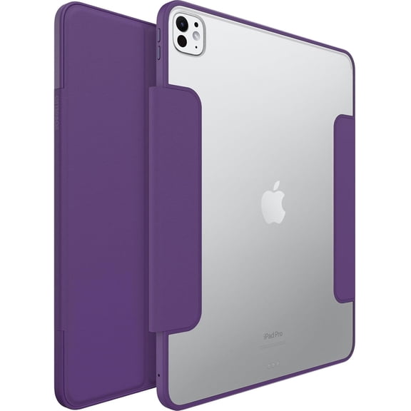 Restored OtterBox SYMMETRY SERIES Folio Case for iPad Pro 11" (M2) - Figment (Clear / Purple) (Refurbished)