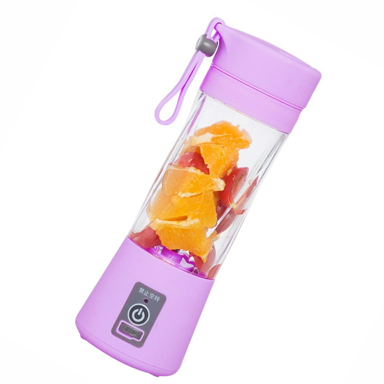 Mini USB Electric Portable Fruit Juicer Mixer Bottle 2 Vane 380ml