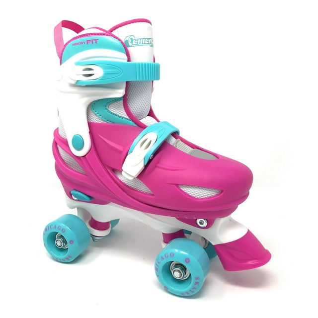 Chicago Girls Pink Adjustable Quad Roller Skate, Size J10-J13