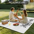 thumbnail image 4 of Happy Easter Outdoor Rug 5x7 Ft - Reversible Patio Rug Outdoor Camping Rugs, Spring Carrots Country Black and White Plaid Indoor Outdoor Area Rugs, Non-Slip Outdoor Carpet Runner for Deck/Porch, 4 of 8