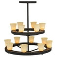 thumbnail image 2 of Meyda Tiffany 156085 Loxley Piedmont 14 Light 57" Wide Ring Chandelier - Dark Roast, 2 of 4