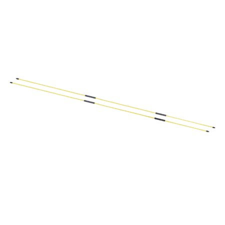 2 Pcs Golf Alignment Sticks Training Equipment for Aiming, Putting Golf Training, Full Swing Trainer, , Posture Correction Gift Yellow