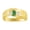 Emerald, variant on Men's Rings 14K Yellow Gold Classic Nugget 6X4MM Oval Gemstone & Diamond Ring Emerald May Birthstone Rings Size 11