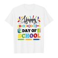 thumbnail image 4 of PMVFHDE Hauts Basiques pour Fille T-Shirts Mignons pour Fille Hauts pour Fille T-Shirt Robes pour Fille T-Shirts pour Filles Mode Enfant Décontracté Imprimé Col Rond Manches Courtes T-Shirt Haut Blanc, 4-5 Ans, 4 of 4