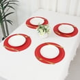 thumbnail image 7 of Unique Bargains Placemats Set of 6 Faux Leather Red, 7 of 7