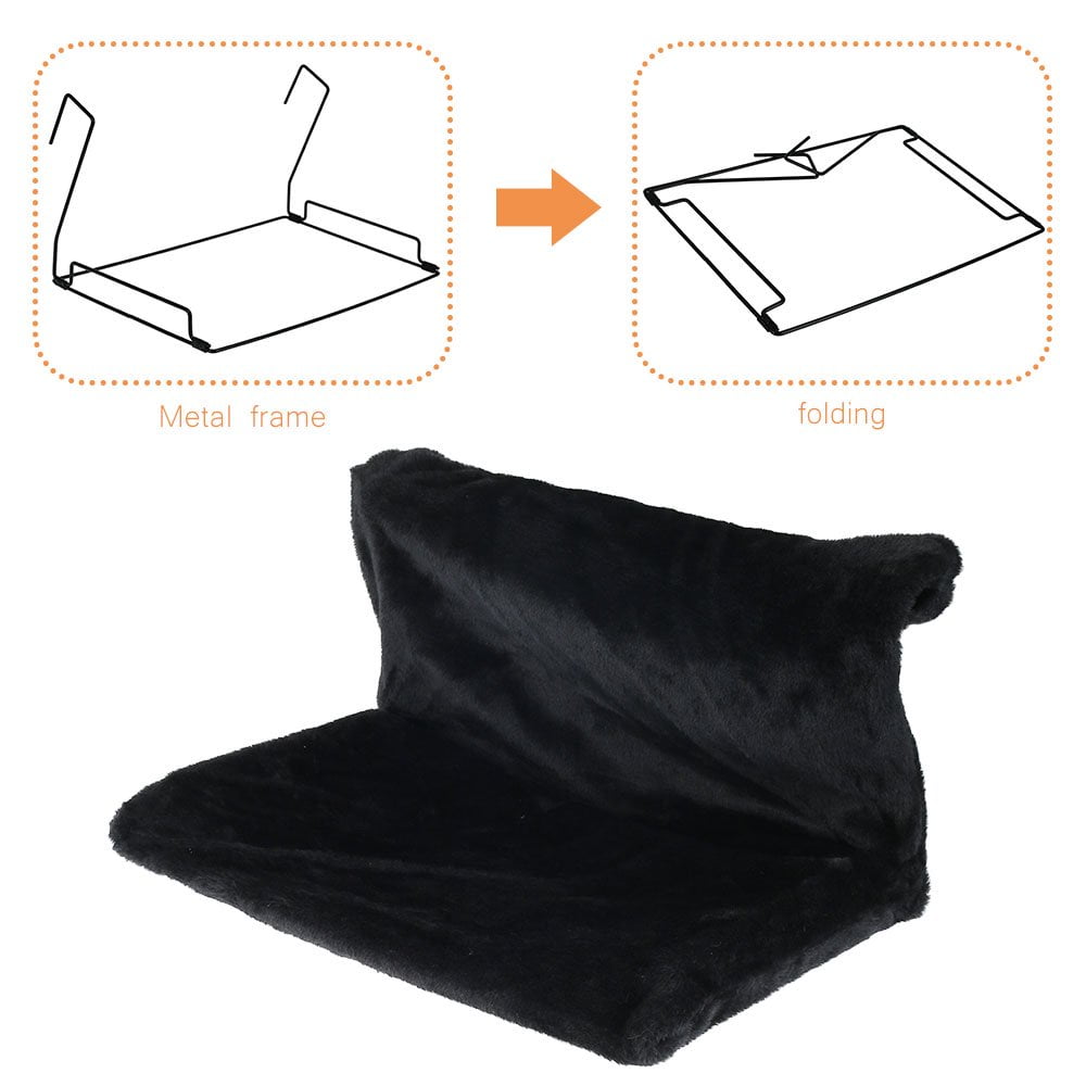 PENGXIANG Cat Pet Animal Hanging Luxury Radiator Bed Warm Fleece Basket Cradle Hammock Metal Iron Frame Suitable for Small and Medium Pets 46X30X25cm White Walmart