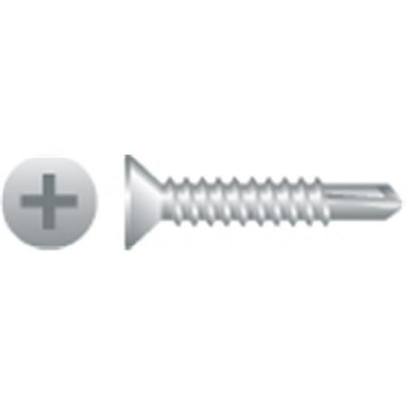 

8-18 x 1.25 in. Phillips Flat Head Screws Zinc Plated Box of 5 000