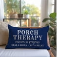 thumbnail image 3 of Farmhouse Throw Pillow Cover 12x20 Inch Porch Therapy Session in Progress Turquoise Outdoor Spring Front Porch Patio Decorations Lumbar Decorative Throw Pillows Cases for Party Room Decor, 3 of 6