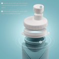 thumbnail image 2 of Botellas de agua plegables, portátiles, reutilizables, a prueba de fugas, de silicona, tamaño de bolsillo, botellas de viaje para gimnasio, correr, ciclismo [600ml/20,3oz], 2 of 5
