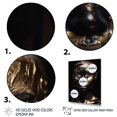 thumbnail image 3 of DESIGN ART Designart "Woman Golden Foil Iii" Fashion Woman Wall Art Prints 12 in. wide x 20 in. high, 3 of 5