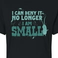 thumbnail image 3 of SpongeBob SquarePants - Plankton I Am Small - Juniors Cropped Cotton Blend T-Shirt, 3 of 6