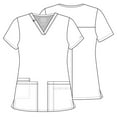 thumbnail image 6 of Cherokee Workwear Core Stretch Scrubs Top for Women V-Neck WW630, XS, Pewter, 6 of 6