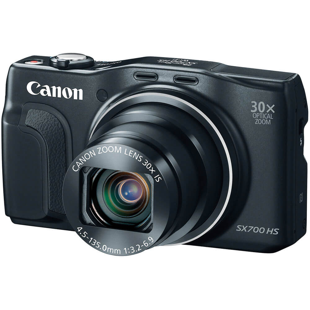 Canon SX700BK PowerShot SX700 16.1MP 30x Zoom Black Digital Camera - image 2 of 4