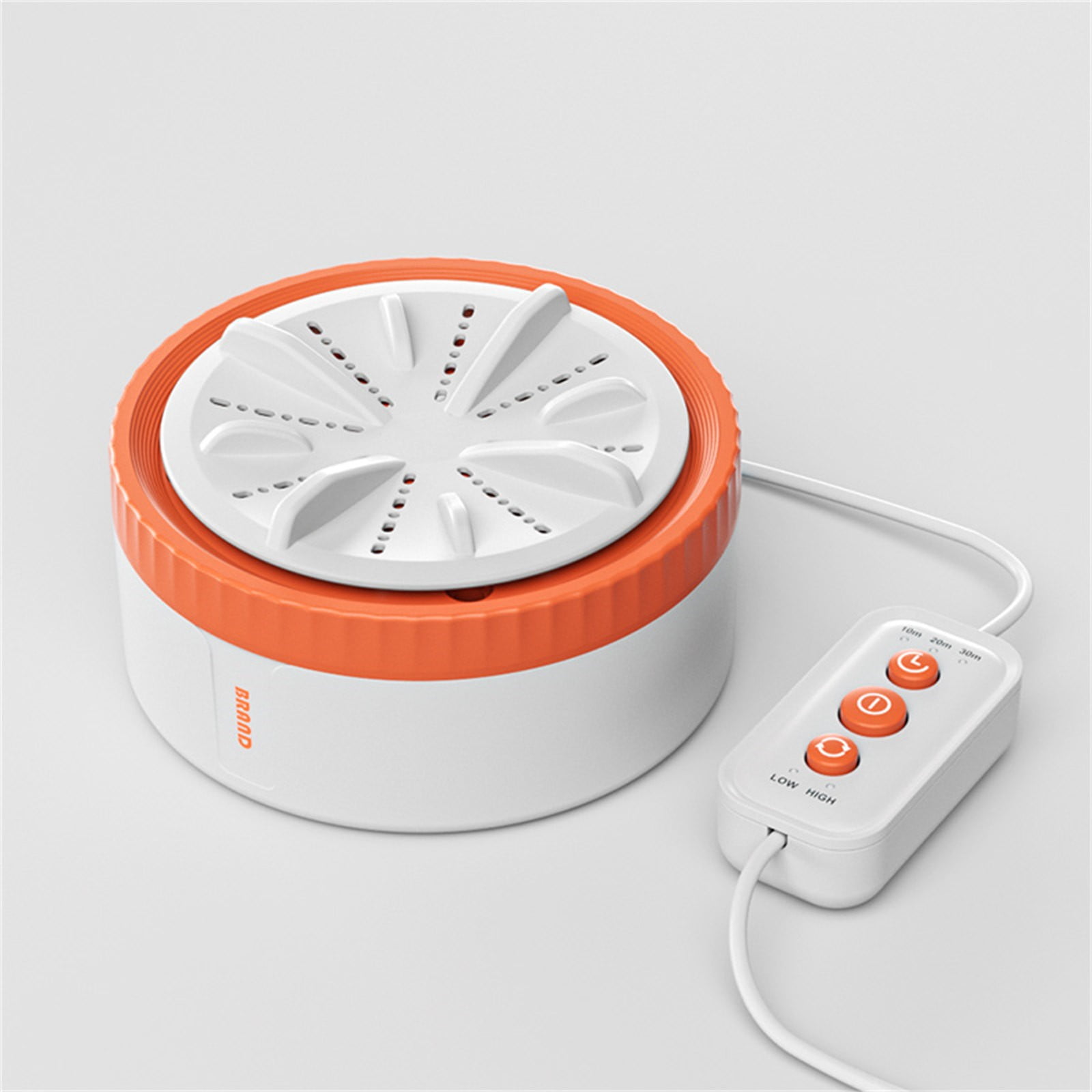 Portable Washing Machine, 4.7x2.7inch Mini Ultrasonic Washing Machine, USB Powered & Customizable Timer, Suitable for Business Trip, Home, Apartment, College Rooms(Orange)