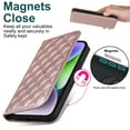 thumbnail image 6 of Allytech Case for iPhone 14 Compatible with MagSafe Wireless Charging, Shockproof Full Protective Flip Folio Wallet Case with RFID Blocking Card Slots PU Leather Stand Magnetic Cover, Rosegold, 6 of 10