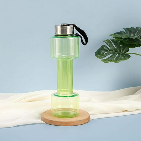 

PTJKU Plastic Cup Sports Water Cup Summer Outdoor Portable Sports Water Bottle Personalized Creatives Leak-proof Plastic Water Cup Green